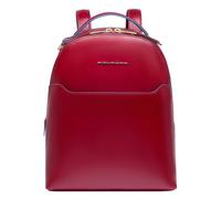 Piquadro Blue Square Zaino da città Vera Pelle 30 cm rosso