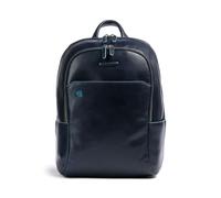 Piquadro Blue Square Zaino porta pc blu scuro, pelle, uomo