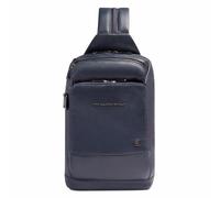 Piquadro Borsa a tracolla Monospalla in pelle 31 cm blu