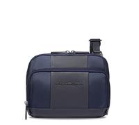 Piquadro Borsa a tracolla per iPadmini in tessuto riciclato Uomo pelle e tessuto, blu