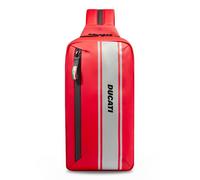 Piquadro Ducati C2Owd Borsa sling rosso, pelle sintetica, unisex, 4L