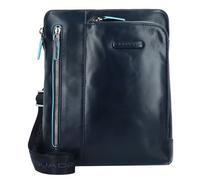 Piquadro Borsa a tracolla quadrata blu in pelle 21 cm blu