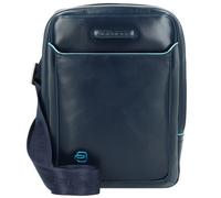 Piquadro Borsa a tracolla quadrata blu in pelle 22 cm blu
