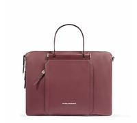 PIQUADRO - Borsa da lavoro porta PC 15,6" - Pelle di alta qualità - Colore Bordeaux - Donna