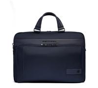 PIQUADRO - Borsa da lavoro uomo - Pelle e tessuto di qualità - Colore Blu - Uomo