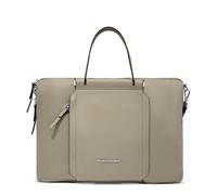 Piquadro Borsa per computer 15,6" sottile, espansibile donna pelle e tessuto, beige