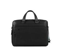 Piquadro Ventiquattrore Black Square in pelle 40 cm con scomparto per laptop nero (CA4027B3-N)