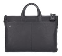 Piquadro Borsa per laptop quadrata nera in pelle 47 cm nero (CA4598B3-N)
