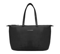 PIQUADRO - Borsa pieghevole porta PC - Pelle e tessuto - Colore Nero - Donna