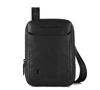 Piquadro Borsa a tracolla Black Square pelle, nero, uomo, 17 x 23 x 6