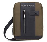 PIQUADRO Borsello piccolo in pelle e tessuto