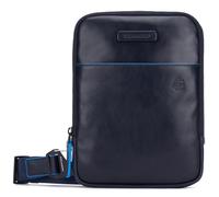 PIQUADRO - Borsello uomo porta iPad mini - Pelle di alta qualità - Colore Blu - Elegante e compatto