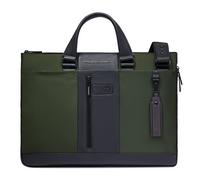 Piquadro Brief Valigetta Protezione RFID Pelle 42 cm Scomparto per laptop verde