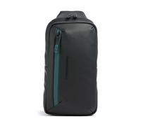 Piquadro C2Ow Borsa sling nero, fibra sintetica, unisex, 2L