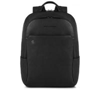 Piquadro Zaino nero quadrato in pelle 39 cm Scomparto per laptop nero (CA3214B3-N)