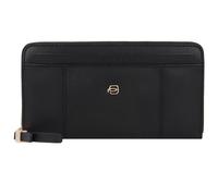 Piquadro Circle Portafoglio Protezione RFID Vera Pelle 19 cm nero