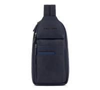 PIQUADRO, Convertible to backpack mono sling bag with RFID anti-fraud protection and pocket for CONNEQU, BLU