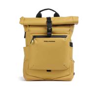 Piquadro Corner 2.0 Zaino roll-top giallo, poliuretano, unisex