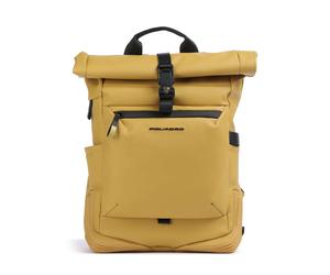 Piquadro Corner 2.0 Zaino roll-top giallo, poliuretano, unisex