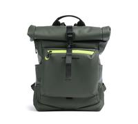 Piquadro Corner 2.0 Zaino roll-top verde, poliuretano, unisex