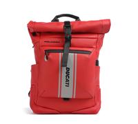 Piquadro Corner Special Ducati Zaino roll-top rosso, poliuretano, unisex, 20L