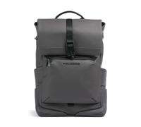 Piquadro Corner Special Zaino grigio scuro, poliuretano, unisex, 17L