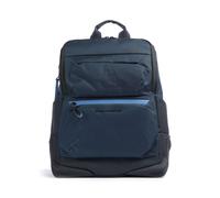 Piquadro Corner Zaino blu scuro, fibra sintetica, uomo, 22L