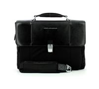 Piquadro - Expandable 13.0 Laptop Briefcase Link2 - - Bags - Uomo - Nero - ONE SIZE