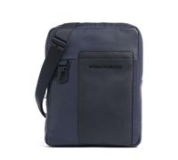 Piquadro Finn Borsa a tracolla blu, pelle, uomo