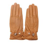 Piquadro - Guanti in pelle con elastico regolabile - - Accessories - Donna - Marrone - S