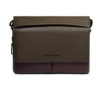 Piquadro Harper Cartella Messenger Pelle 37 cm Scomparto per laptop oliva
