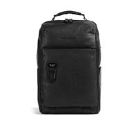 Piquadro Harper Zaino da viaggio nero, pelle, 27 x 44 x 15cm