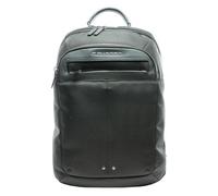 Piquadro In Pelle E Tessuto Con Tasca Porta Pc 15,6" Verde Uomo