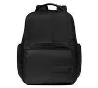 PIQUADRO, Laptop and iPad©Pro 12,9" backpack with USB and US, NERO | Aggancio per Trolley, Apertura a libro, Spallacci imbottiti, Vani organizzati, Ufficio, Trasferte e Uso Quotidiano