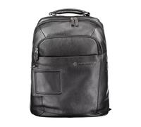 Piquadro - Leather Backpack - - Bags - Uomo - Nero - ONE SIZE
