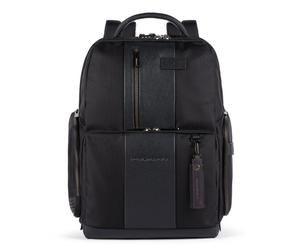 Piquadro Lettera Zaino RFID 42 cm Scomparto per laptop nero