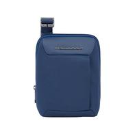 Piquadro Macbeth Borsello piccolo tessuto e pelle porta Ipad Mini ad uno scomparto