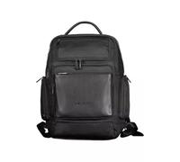 Piquadro Macbeth Zaino grande in pelle e tessuto porta PC 15.6" a due scomparti e schermatura RFID