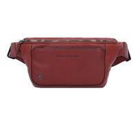 Piquadro Marsupio quadrato nero in pelle 31 cm marrone