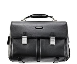 Piquadro Mode Cartella in pelle 43 cm Scomparto per computer portatile nero