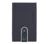 Piquadro Modus Custodia per carta di credito Protezione RFID Vera Pelle 6 cm blu