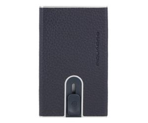 Piquadro Modus Custodia per carta di credito Protezione RFID Vera Pelle 6 cm blu
