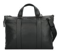Piquadro Modus Valigetta Vera Pelle 42 cm Vano porta PC espandibile nero