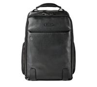 Piquadro Modus zaino da viaggio RFID in pelle 44 cm scomparto per laptop nero