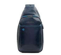 Piquadro Monospalla in pelle - Monospalla in pelle Uomo, Blu Notte, Talla única -