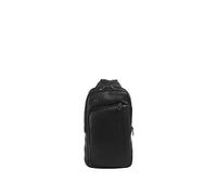 PIQUADRO Monospalla in pelle nero
