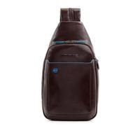 PIQUADRO, Monospalla in pelle Uomo, Mogano, Talla única