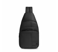 PIQUADRO - Monospalla Water-Resistant - Tessuto Gommato, scomparto compatibile con iPad mini, RFID, Convertibile in Zainetto - Colore Nero