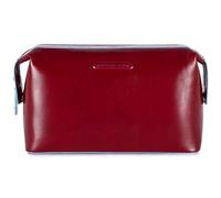 Piquadro Move 2 Beauty Case da Viaggio, Pelle, Rosso, 24 cm