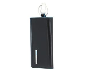 Piquadro PC1397B2 Portachiavi, Collezione Blu Square, Nero